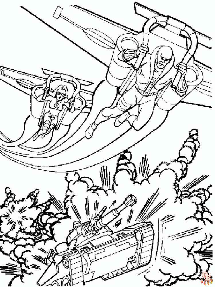 Action Man Coloring Pages 12
