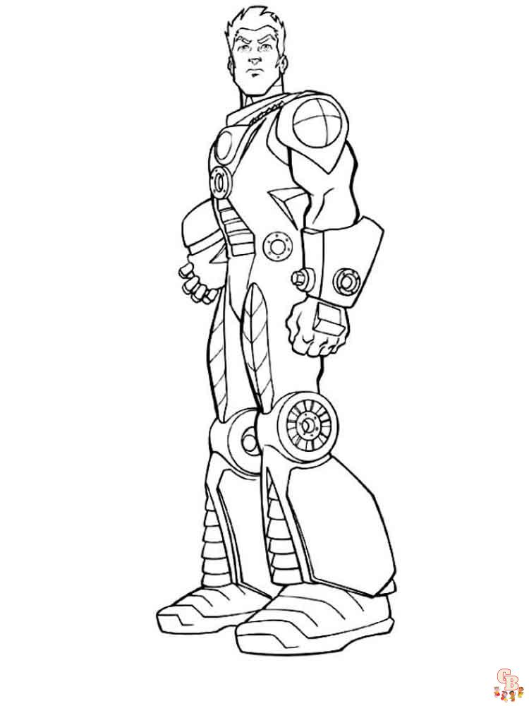 Action Man Coloring Pages 14