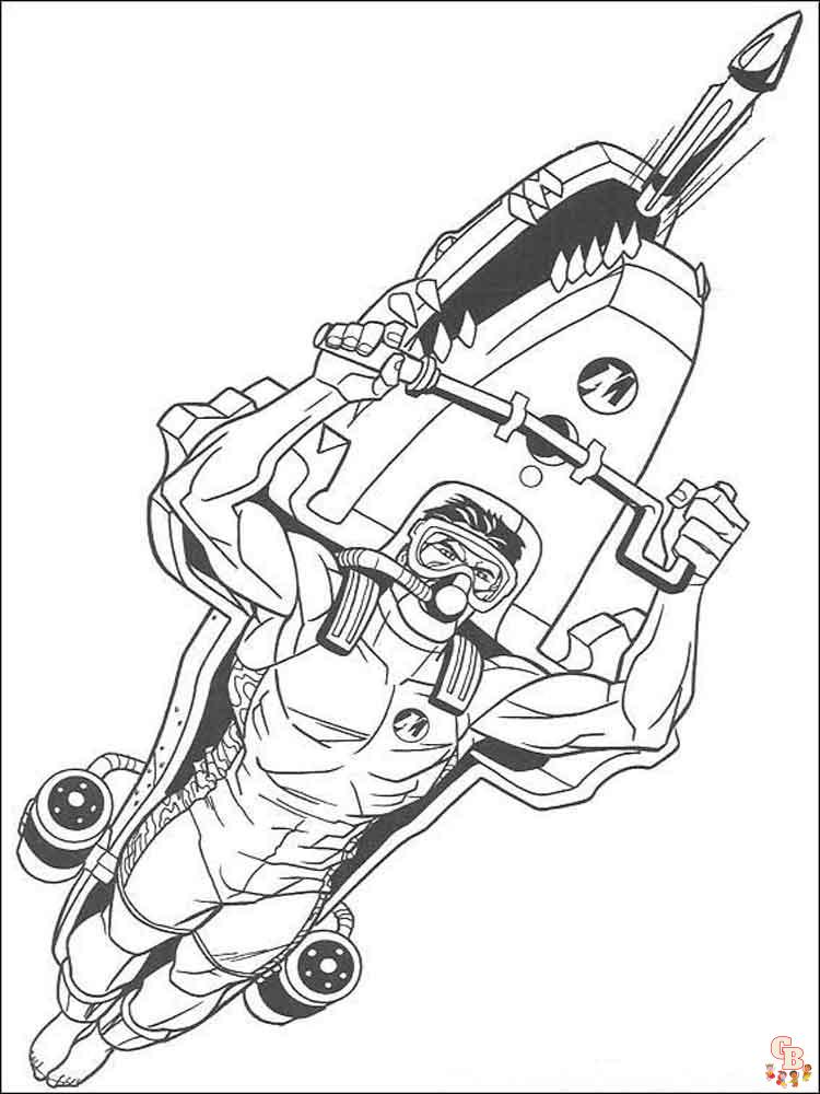 Action Man Coloring Pages 2