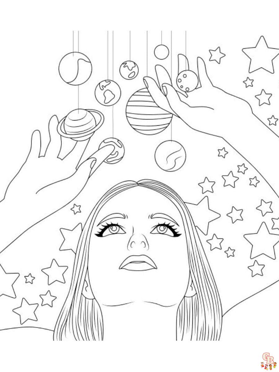Aesthetic Coloring Pages 17