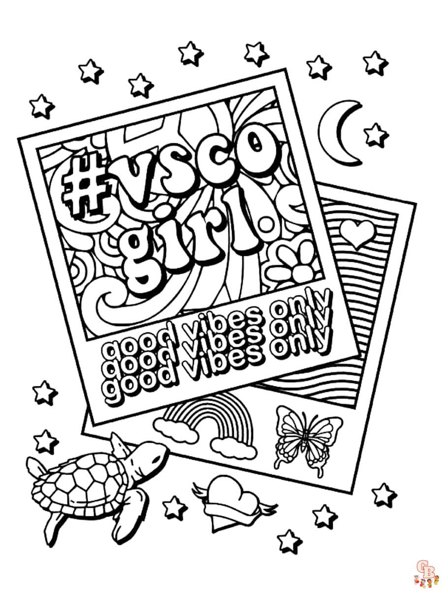 Aesthetic Coloring Pages 21