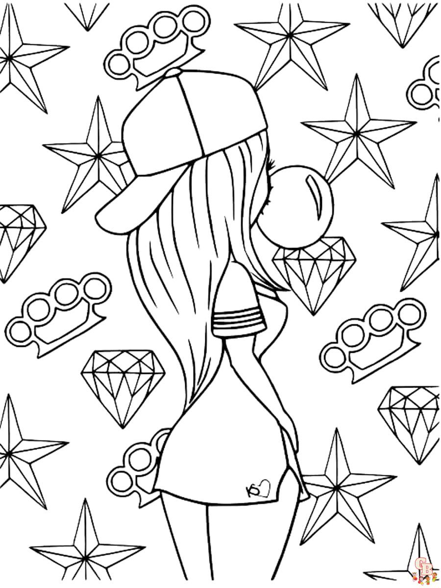 Aesthetic Coloring Pages 28