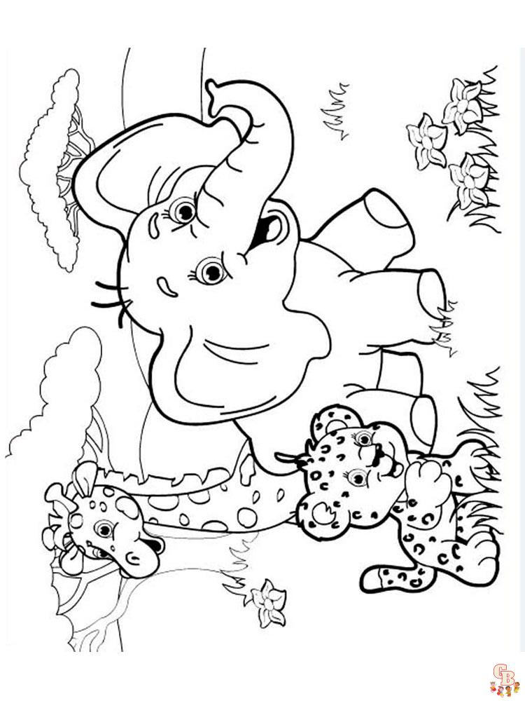 African Animal Book Coloring Pages