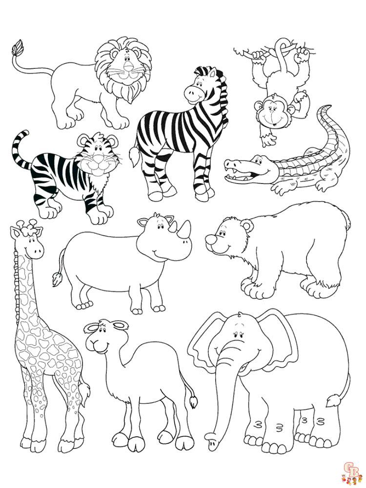African Animals Coloring Pages 7