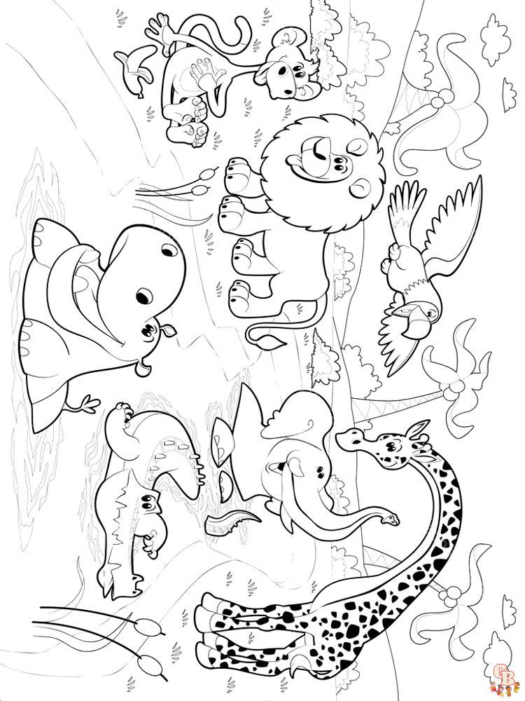 zoo animals coloring pages printable