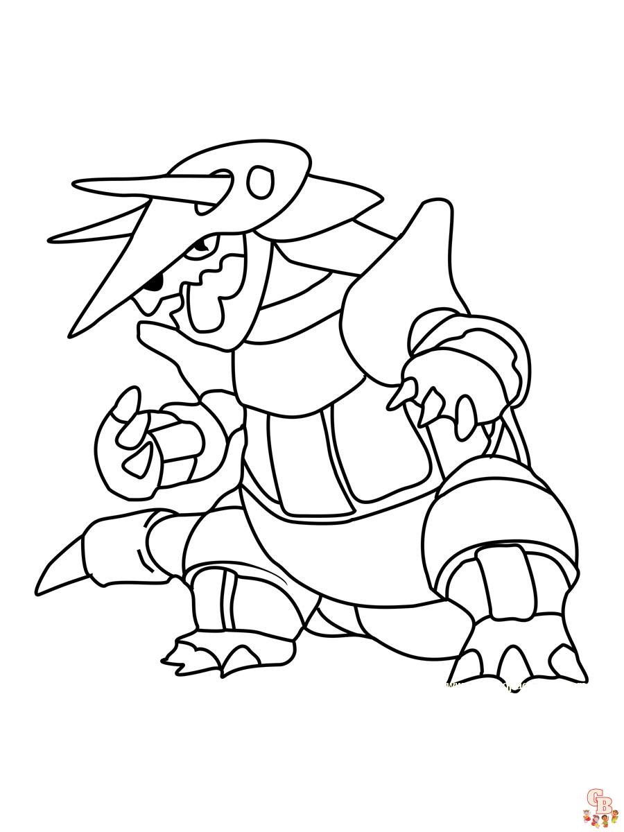 Aggron Coloring Page 3
