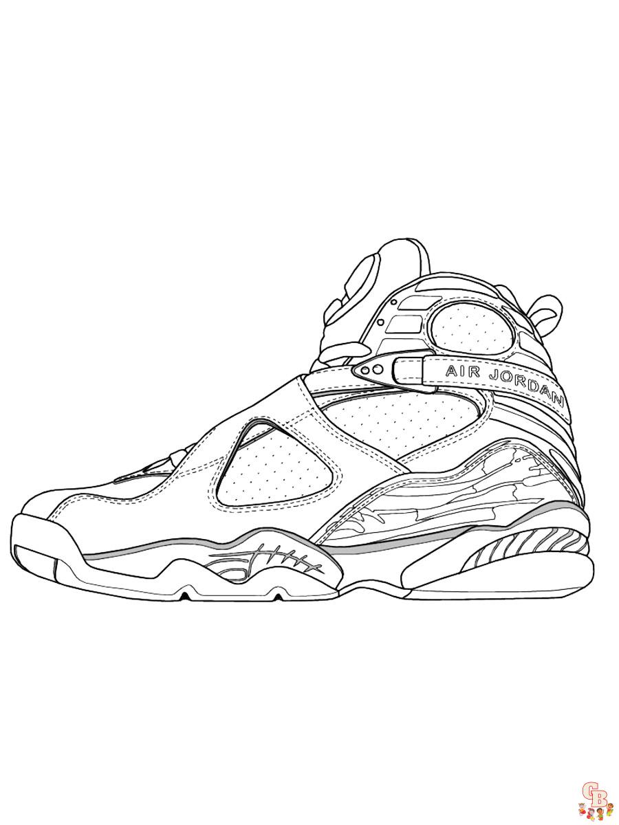 Desenhos para Colorir Air Jordan 10