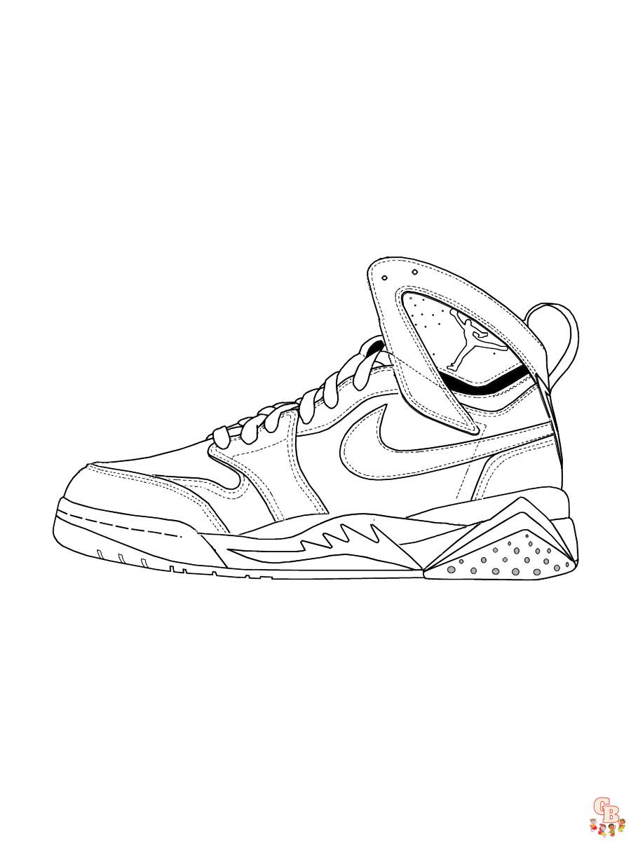 Desenhos para Colorir Air Jordan 15
