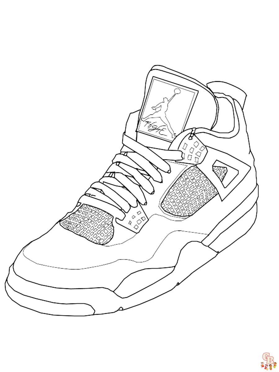 Desenhos para Colorir Air Jordan 16