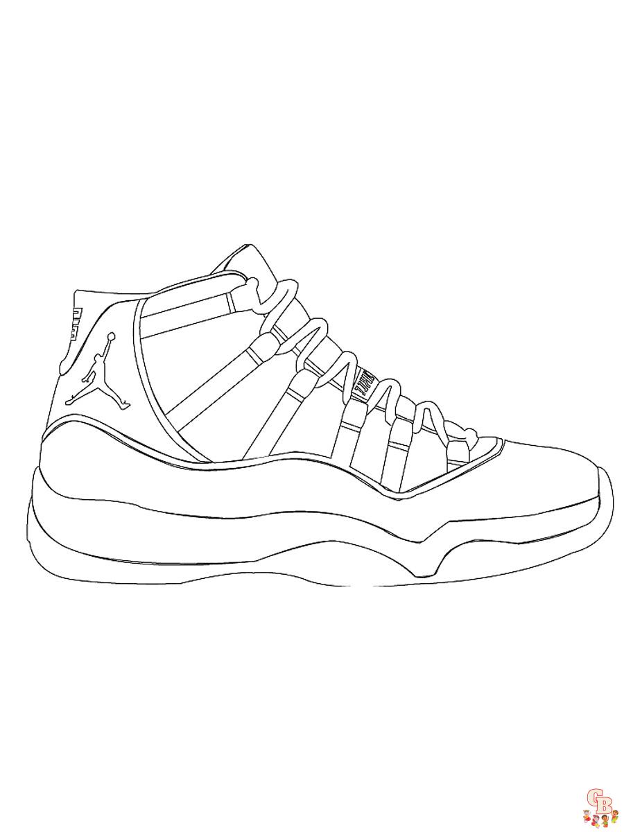 Desenhos para Colorir Air Jordan 27