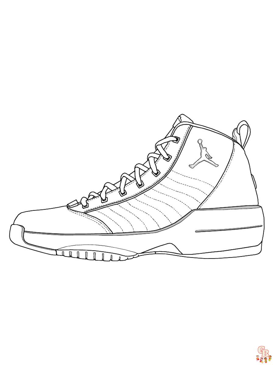 Desenhos para Colorir Air Jordan 4