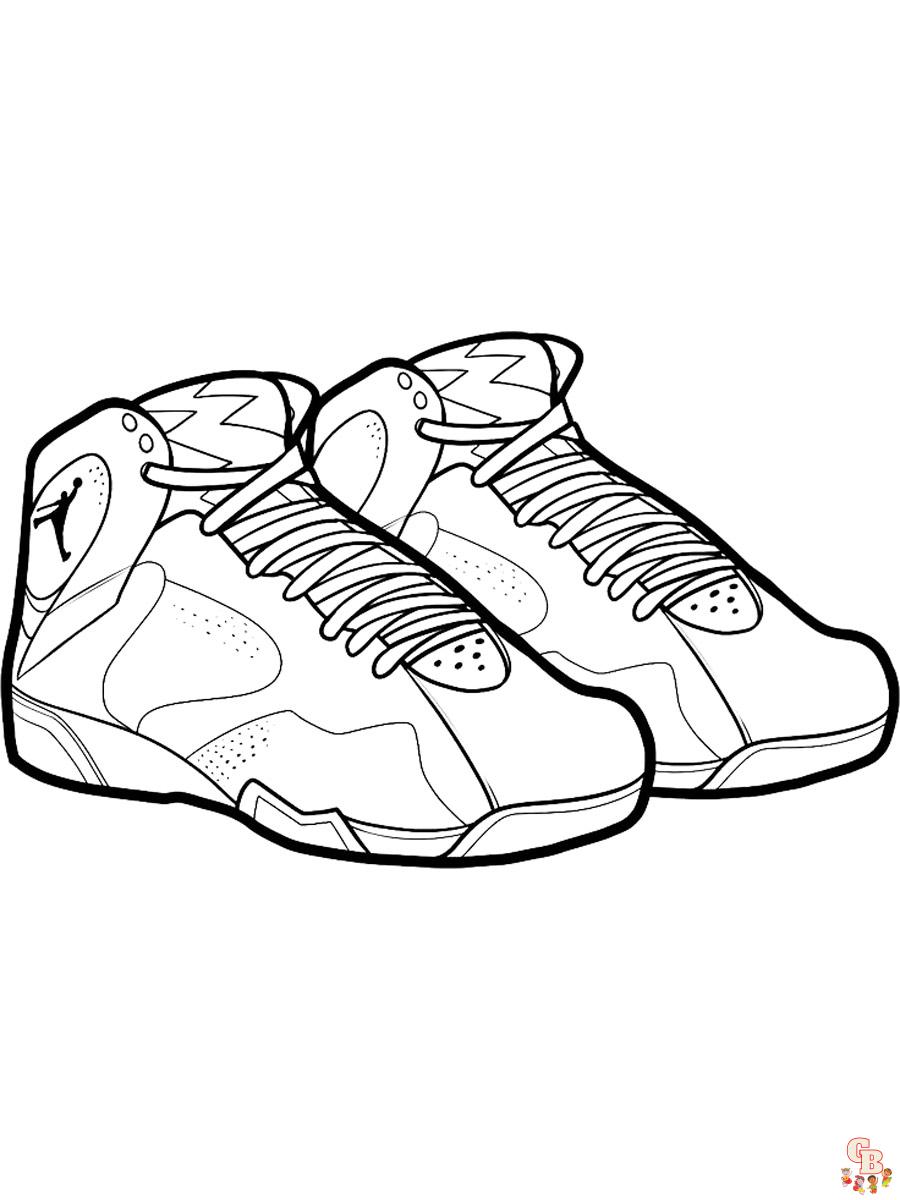 Desenhos para Colorir Air Jordan 6