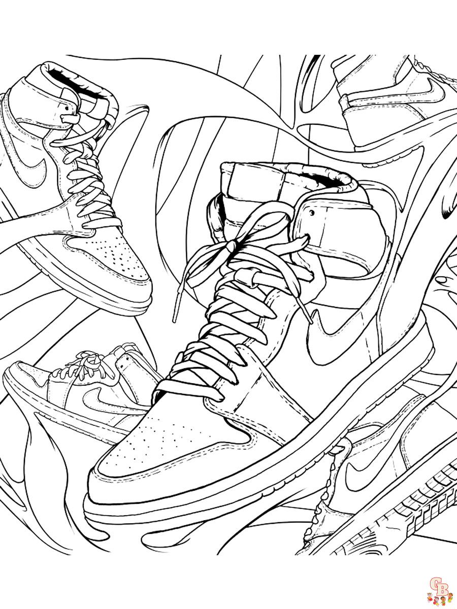 Desenhos para Colorir Air Jordan 7