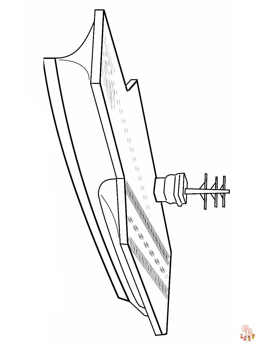 Aircraft Carrier Coloring Pages 13