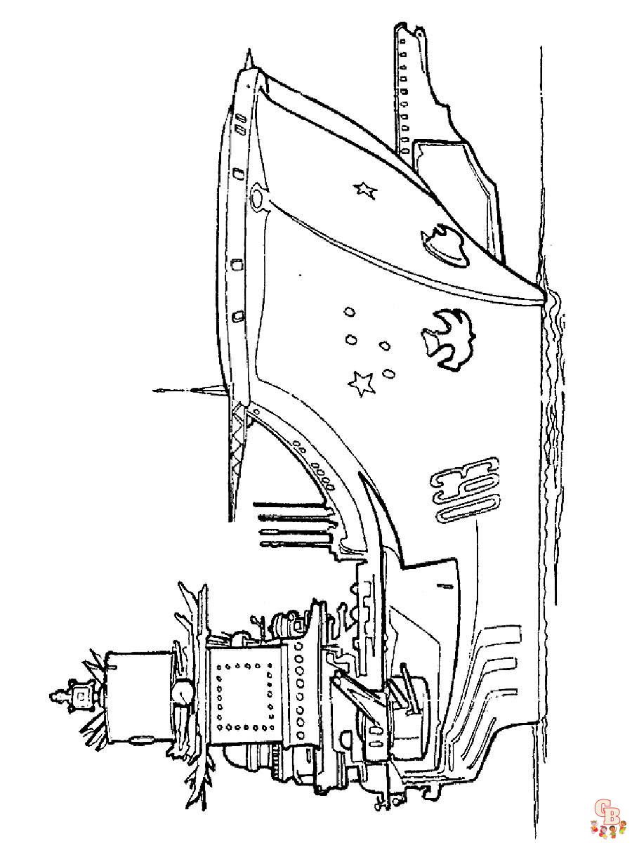 Aircraft Carrier Coloring Pages 17