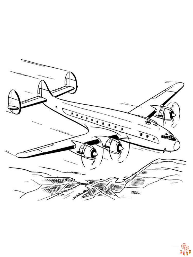 Airplanes Coloring Pages 1