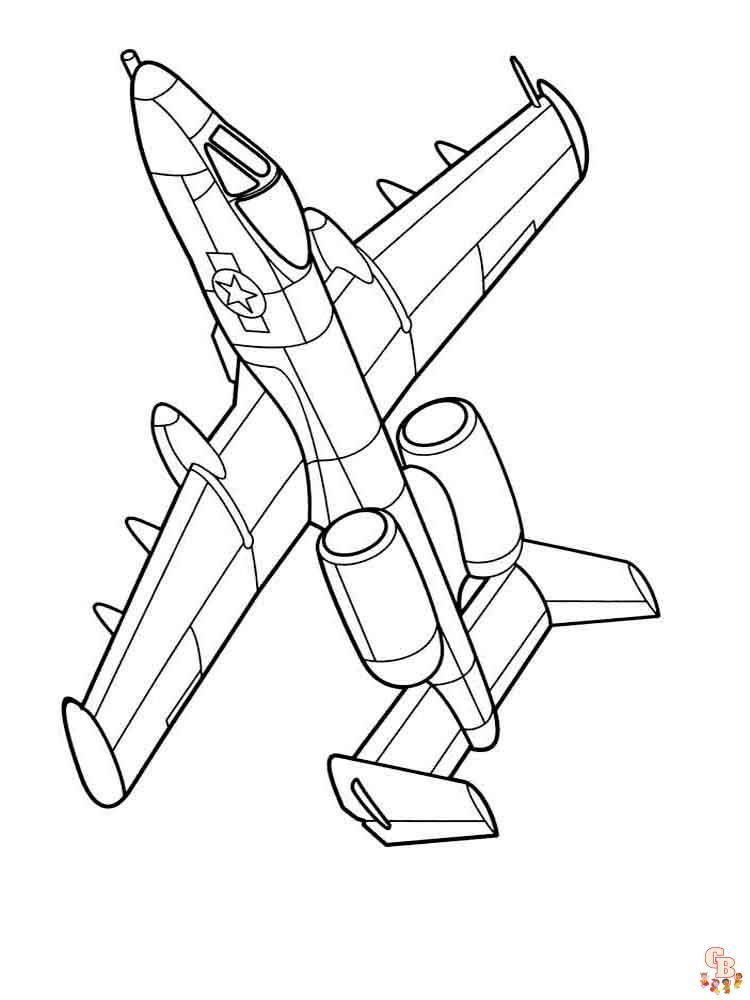 Airplanes Coloring Pages 11