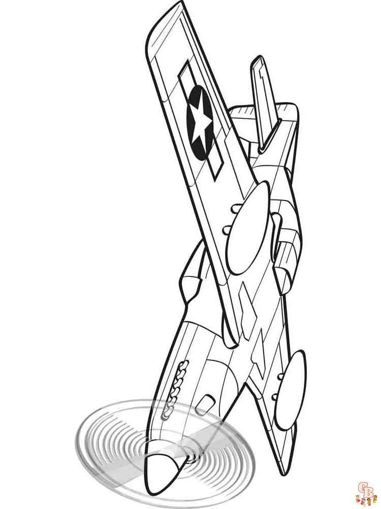 Airplanes Coloring Pages 17