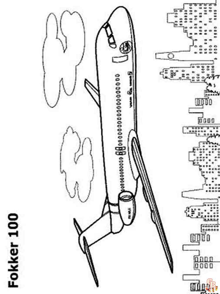 Airplanes Coloring Pages 2