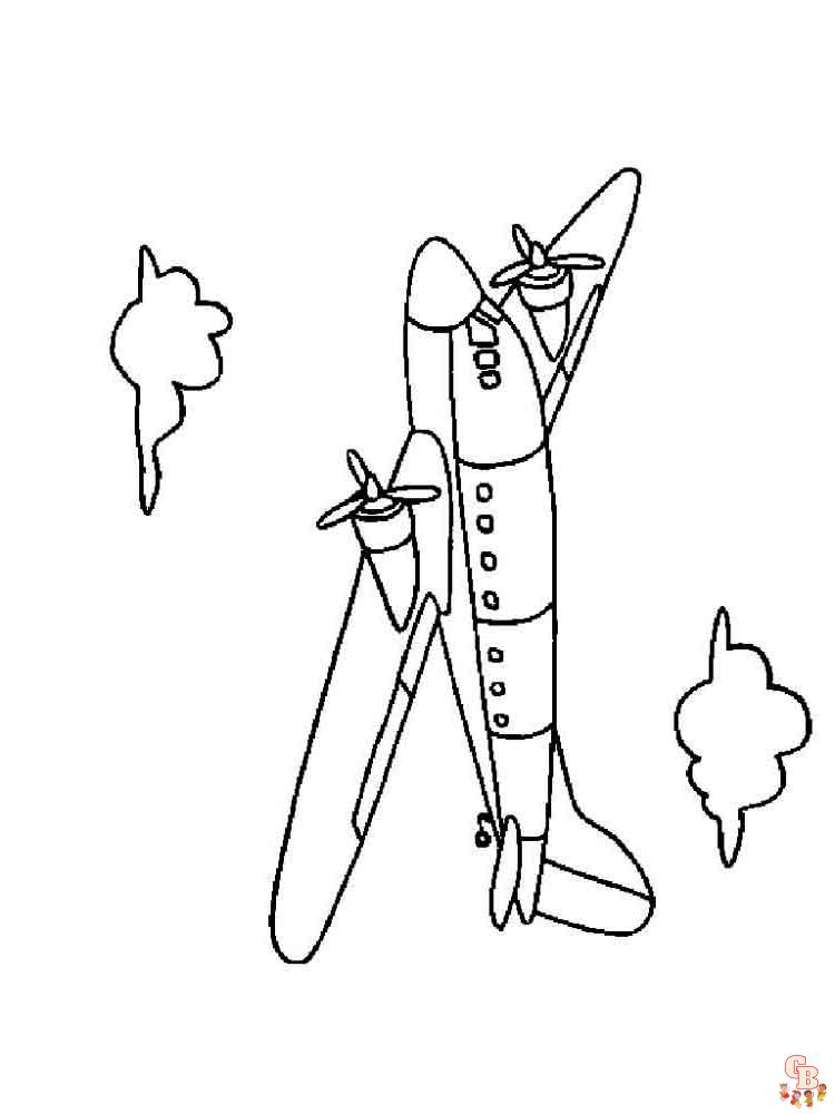Airplanes Coloring Pages 21