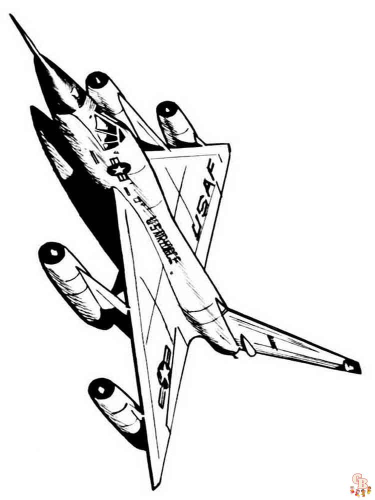 Airplanes Coloring Pages 24