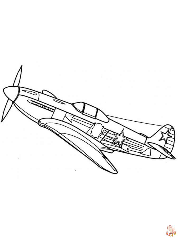 Airplanes Coloring Pages 25