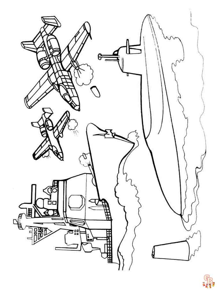 Airplanes Coloring Pages 27