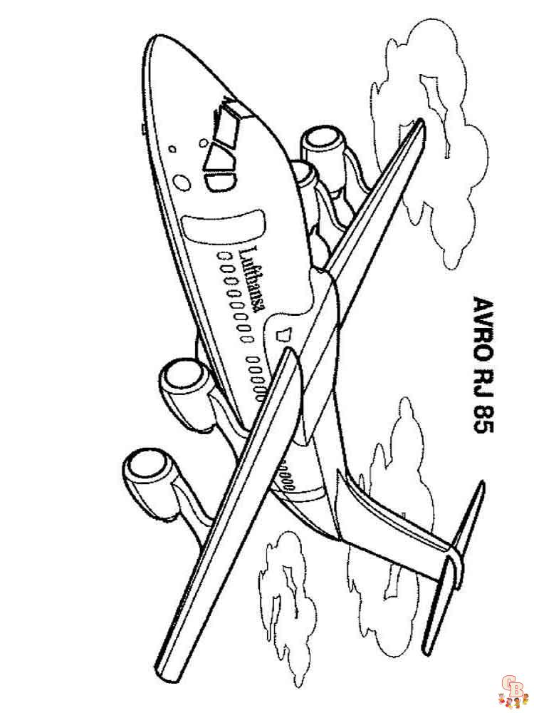 Airplanes Coloring Pages 6