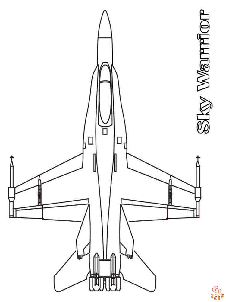 Airplanes Coloring Pages 8