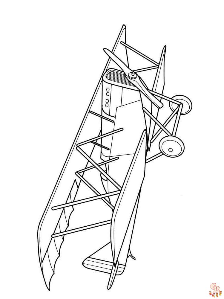 Airplanes Coloring Pages 9