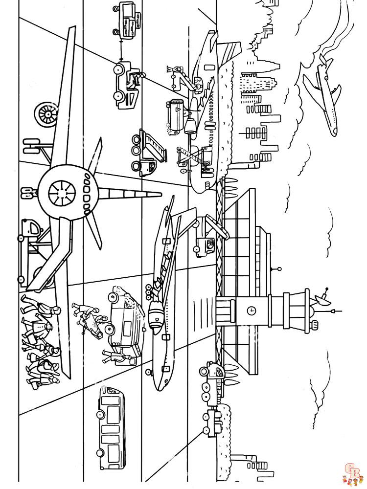 Airport Coloring Pages 9