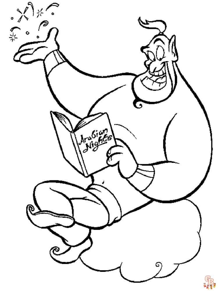 Aladdin Coloring Pages 1