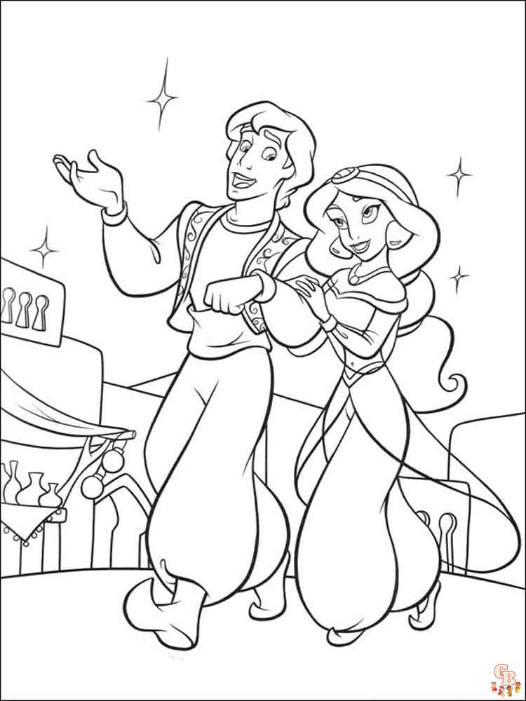 Aladdin Coloring Pages 10
