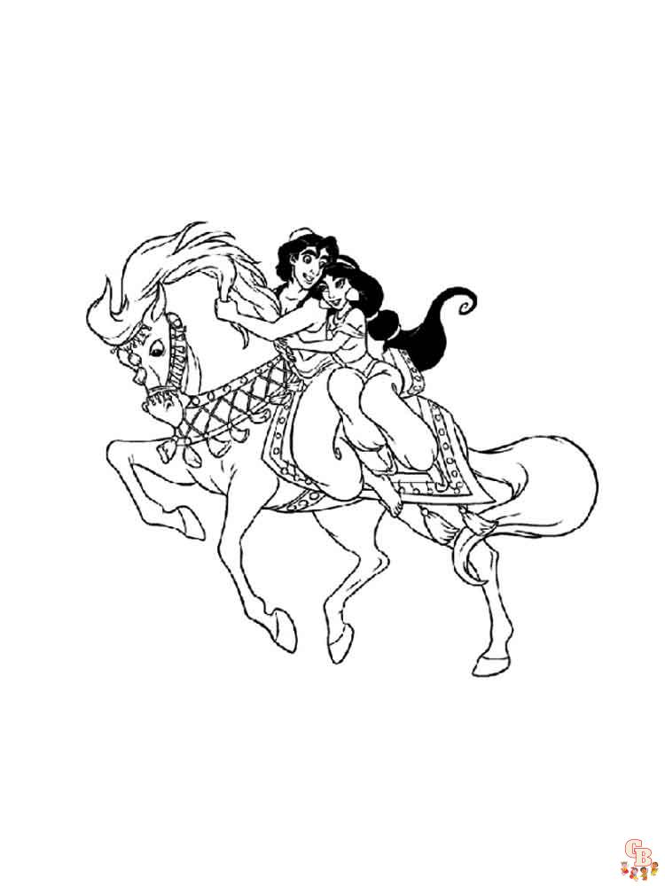 Aladdin Coloring Pages 12