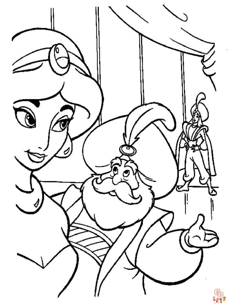 Aladdin Coloring Pages 15