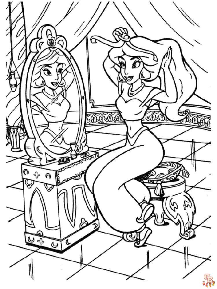 Aladdin Coloring Pages 16