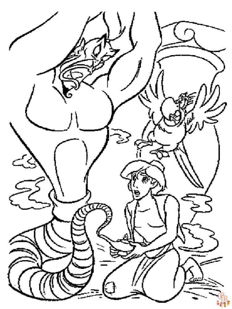 Aladdin Coloring Pages 18