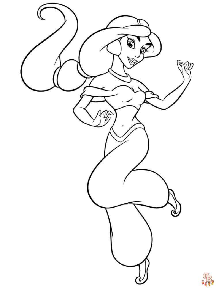 Aladdin Coloring Pages 19