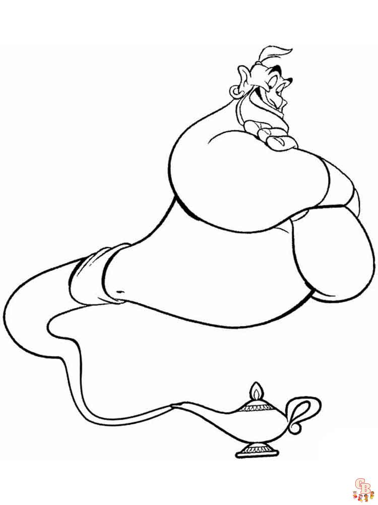 Aladdin Coloring Pages 2