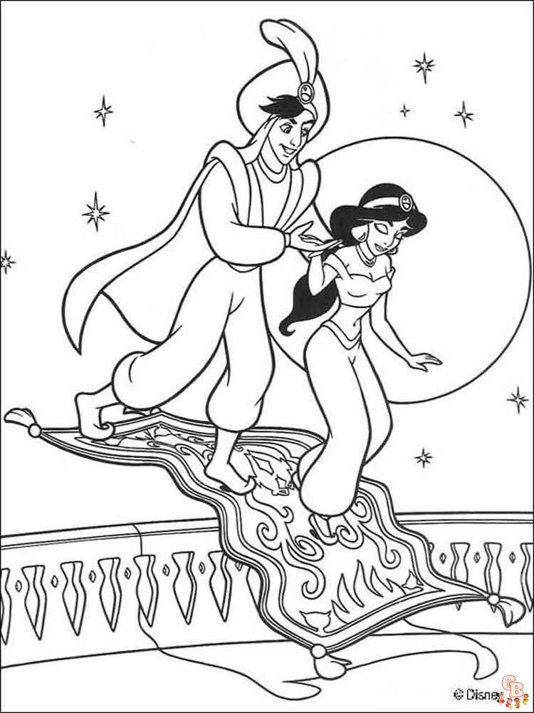 Aladdin Coloring Pages 24