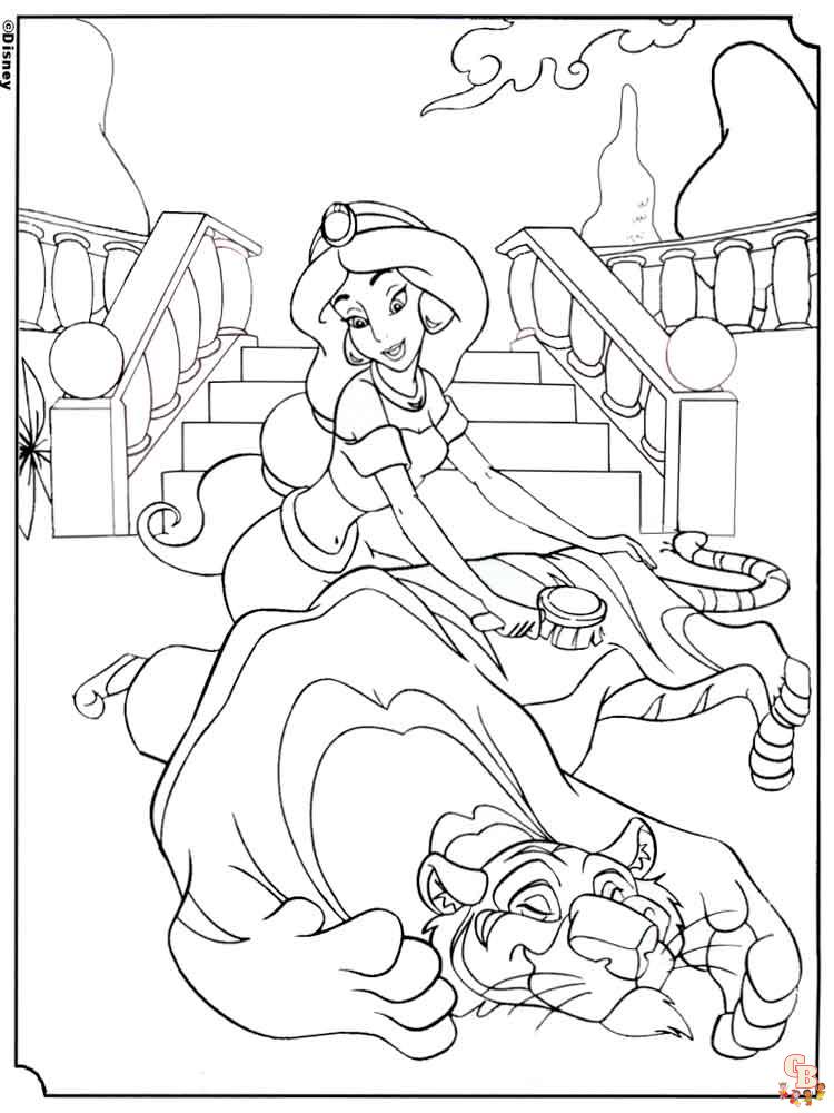 Aladdin Coloring Pages 25