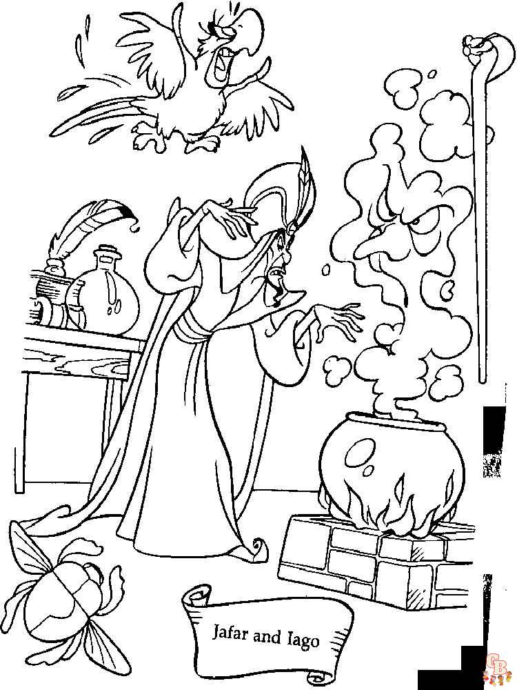 Aladdin Coloring Pages 28