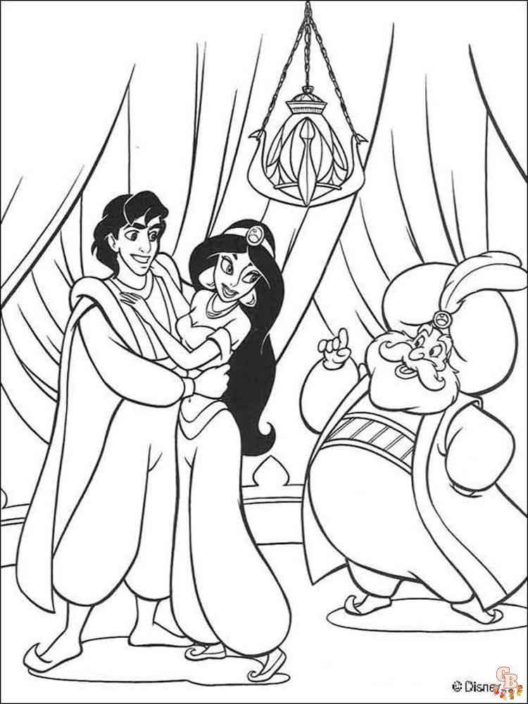 Aladdin Coloring Pages 29