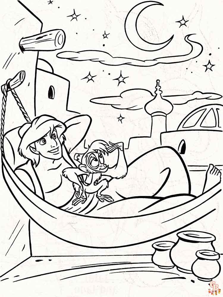 Aladdin Coloring Pages 31