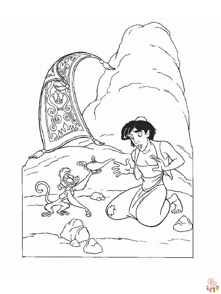Aladdin Coloring Pages 33