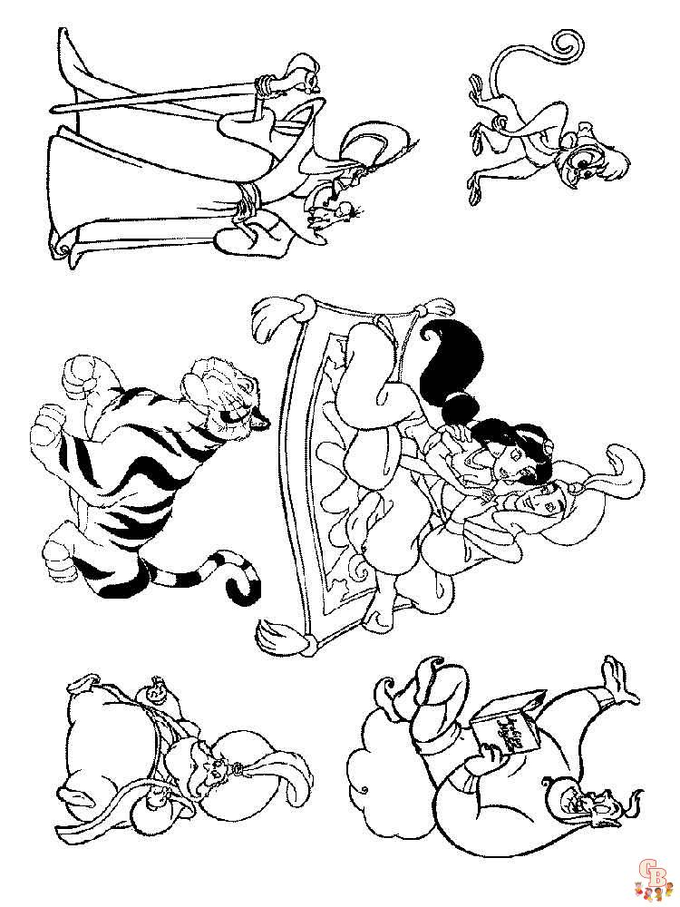 Aladdin Coloring Pages 4