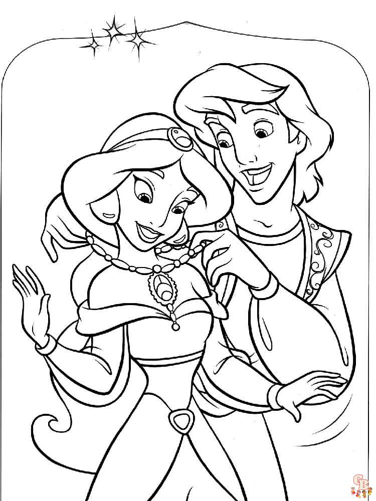 Aladdin Coloring Pages 5