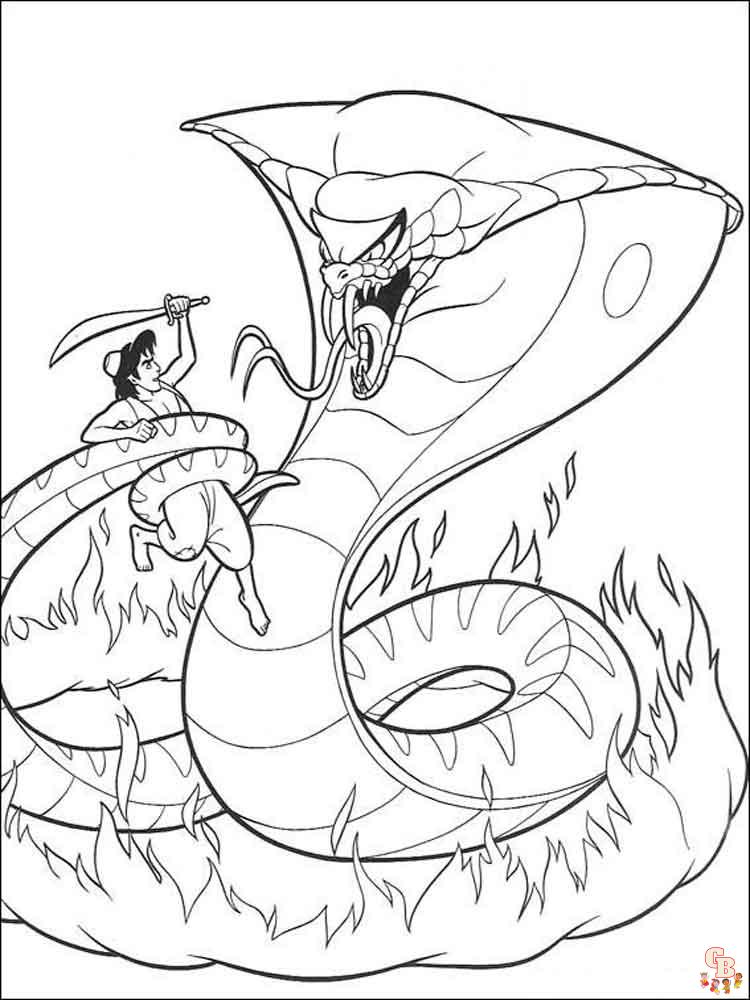 Aladdin Coloring Pages 8