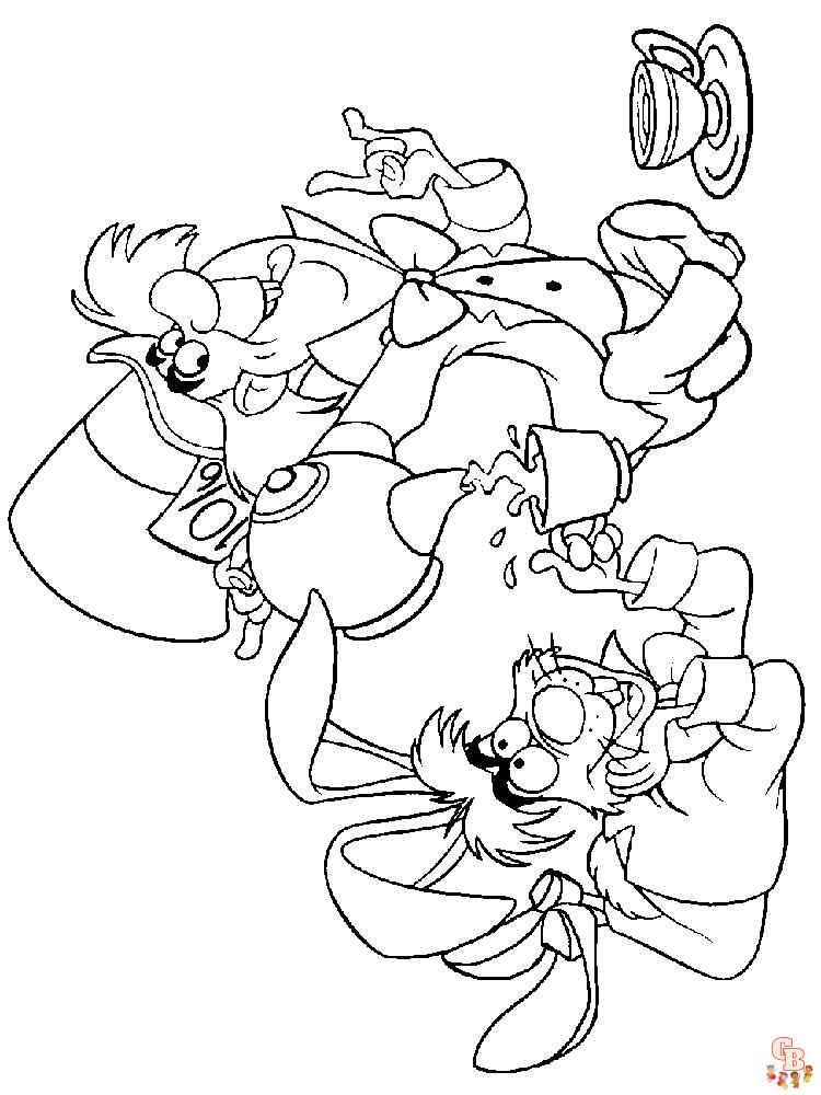 Alice In Wonderland Coloring Pages 1