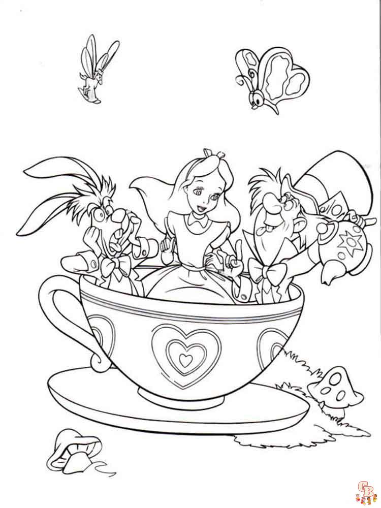 Alice In Wonderland Coloring Pages 18